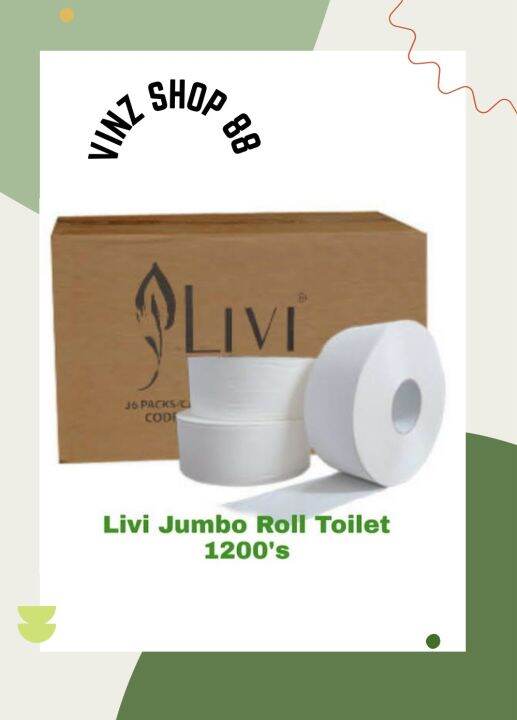 Tissu Toilet Livi Jumbo Roll Toilet Jrt Gulung Sheet Lazada