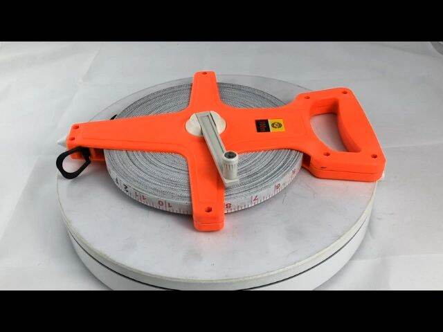 Open Reel Fiberglass Tape Measure M Ft Metric Scale Dual Sided