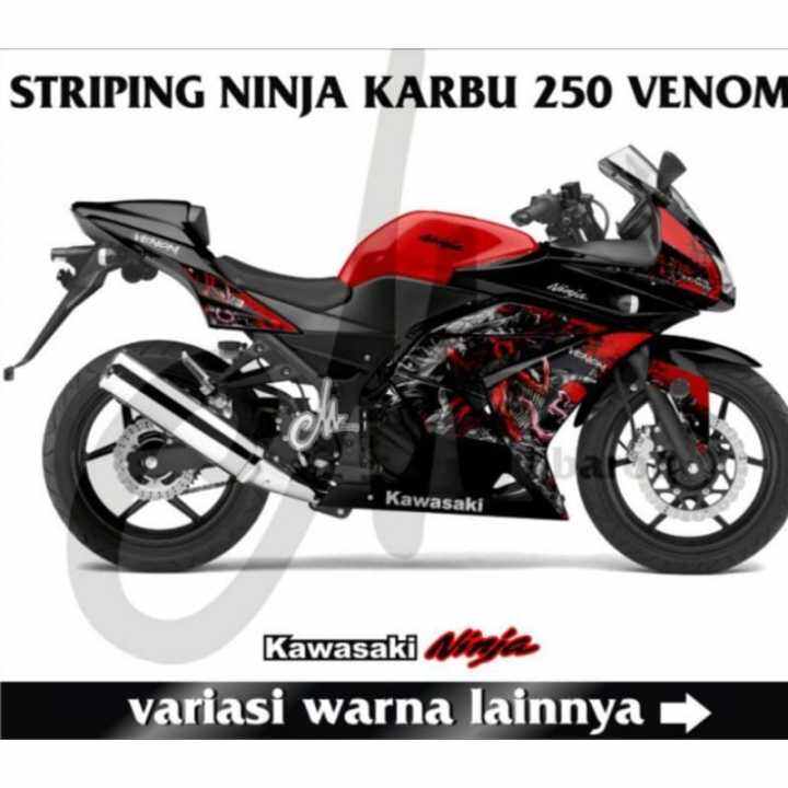 Decal Striping Ninja Karbu Semi Full Stiker Variasi Motif Venom