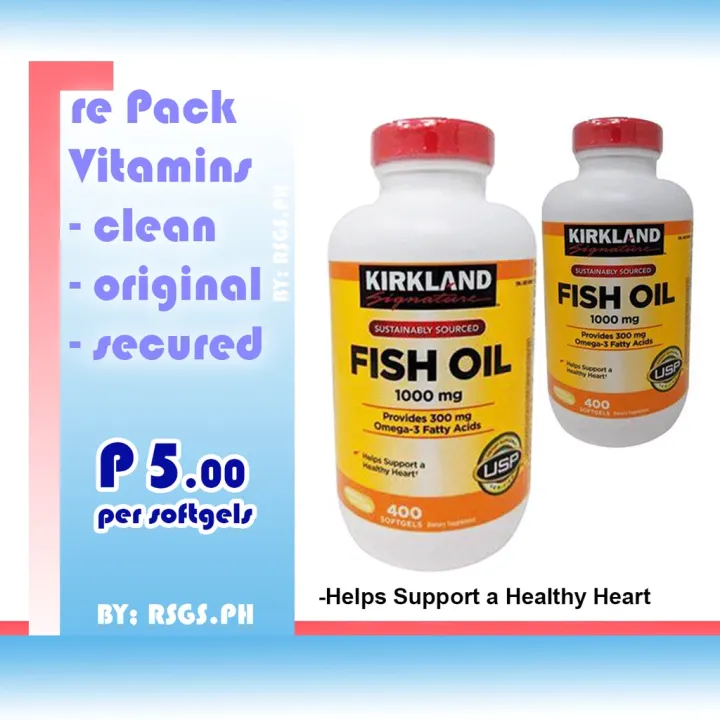 Kirkland Fish Oil Soft Gel Repacked Lazada Ph