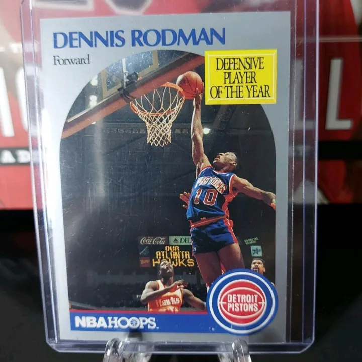 Vintage NBA Card 1990 Hoops Dennis Rodman Pistons 109 Nrmint Lazada PH