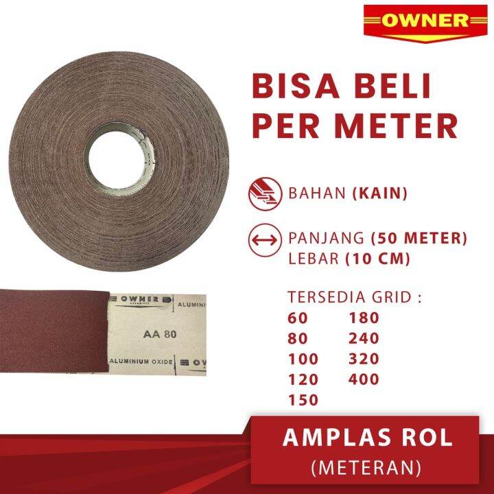 AMPLAS METERAN AMPLAS ROLL AMPLAS Realpic Ready Ukuran Lazada Indonesia