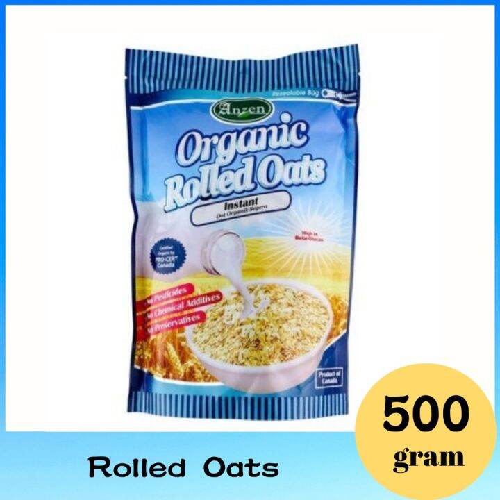 Anzen Organic Instant Rolled Oats G Lazada