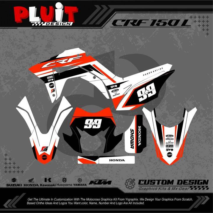 Decal Sticker Crf L Full Body Custom Design Lazada Indonesia