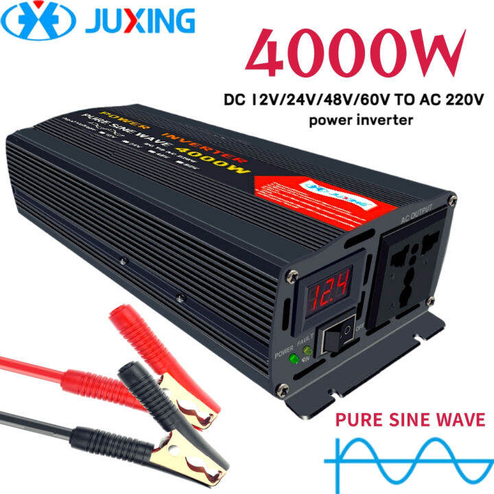 Juxing Power Inverter Pure Sine Wave W Converter Dc V To Ac V