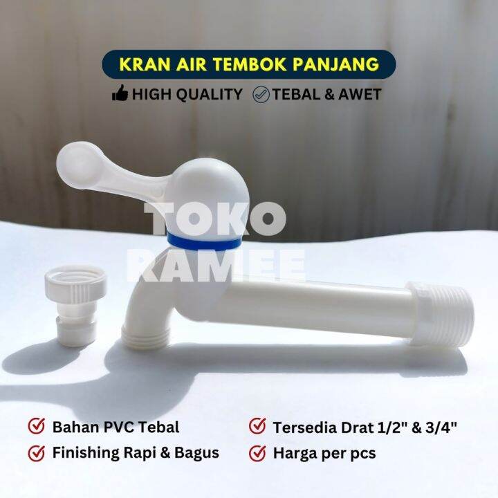 Kran Keran Air Tembok Panjang Mesin Cuci Dinding Taman Kamar Mandi