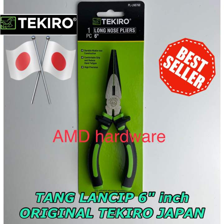 Tang Lancip Inch Tekiro Kapusi Original Japan Long Nose Pliers Inci