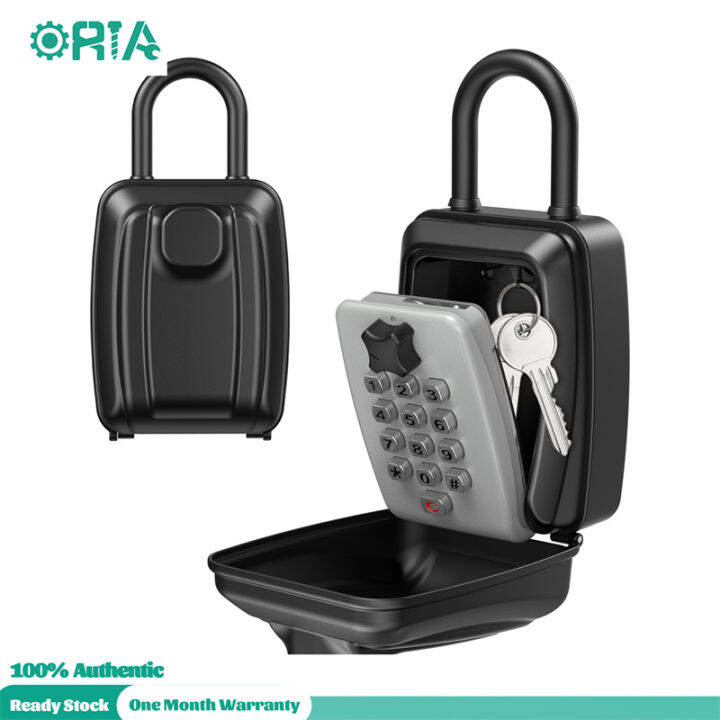 Oria Security Key Lock Box Push Button Large Capacity Key Storage Box