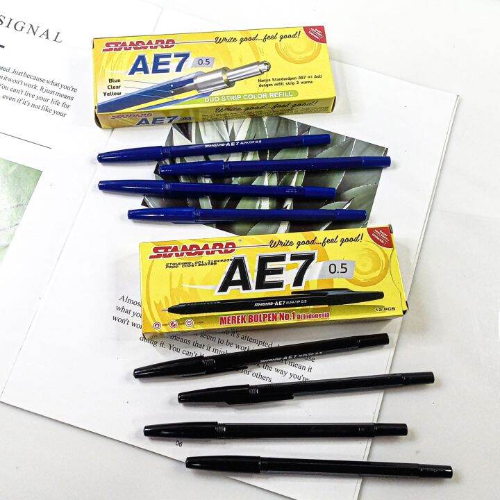 Pulpen Standard Ae Isi Pcs Ballpoint Standard Lazada Indonesia