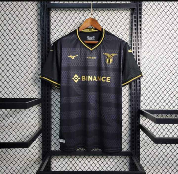 JERSEY LAZIO ANNIVERSARY SPECIAL EDITION BLACK NEW 2024 IMPORT BAJU