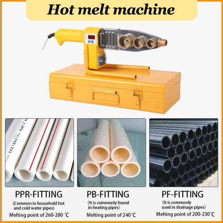 Water Pipe Hot Melt Device Heater Ppr Pe Pb Tube Hot Melting Machine