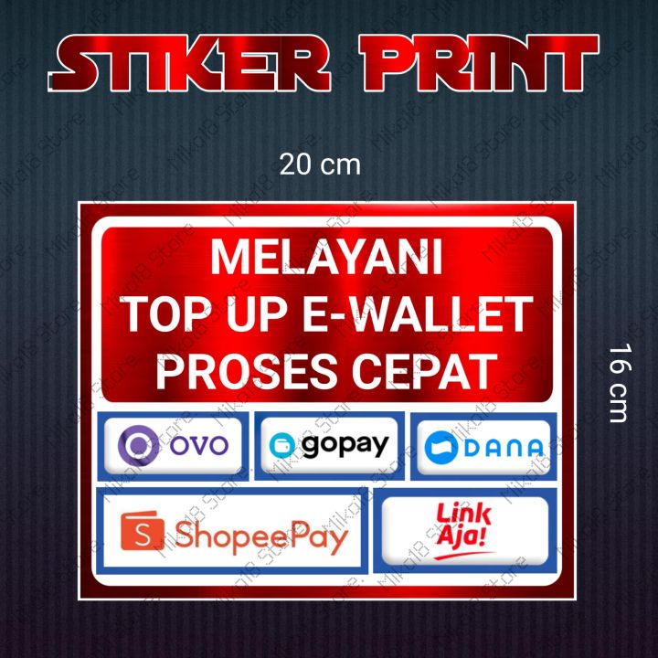 STIKER MELAYANI TOP UP E WALLET PROSES CEPAT Lazada Indonesia