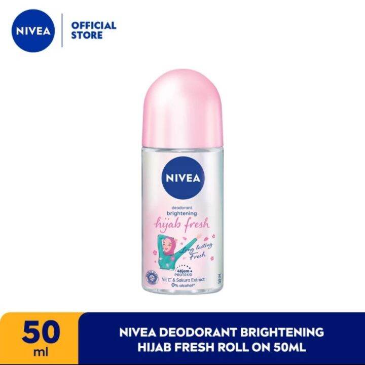 NIVEA Deodorant Brightening Hijab Fresh Roll On 50ml Lazada Indonesia