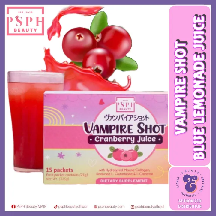 Ebcsc Psph Beauty Vampire Shot Slimming Drink Cranberry Blue