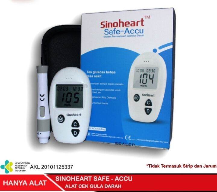 Alat Cek Gula Darah Sinoheart Sinocare Safe Accu Alat Cek Gula Darah