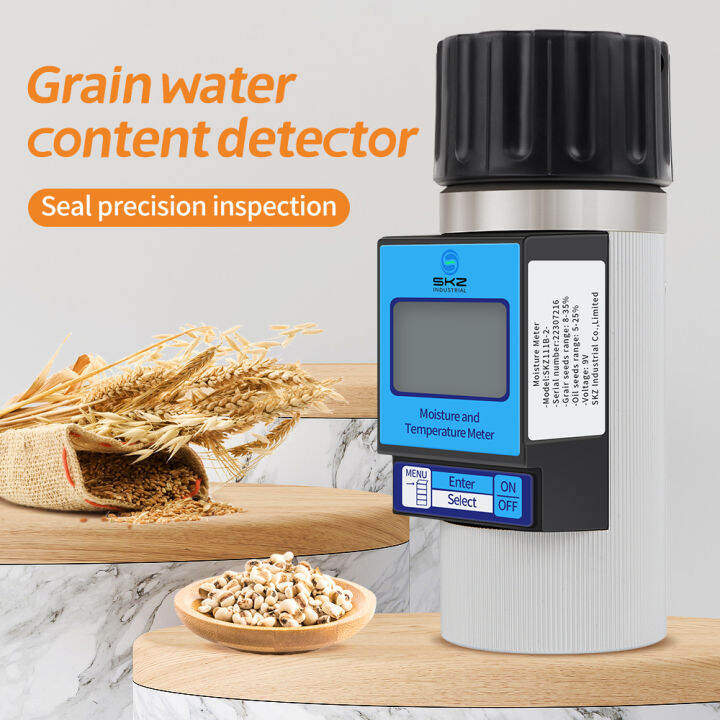 Digital Grain Moisture Meter Hygrometer For 37 Kinds Grains Coffee