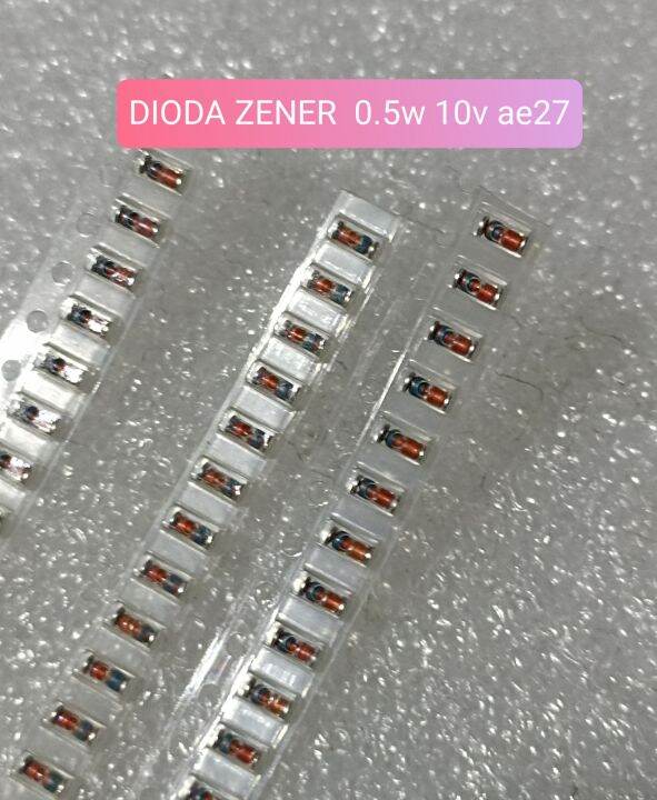 10buah DIODA ZENER 0 5W 10V AE27 SETENGAH WATT 10 VOLT 0 5 WATT 0 5WATT