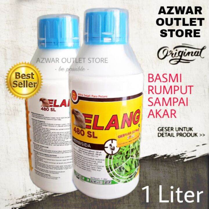 ELANG 480SL 1Liter MKD HERBISIDA SISTEMIK Racun Rumput Ilalang