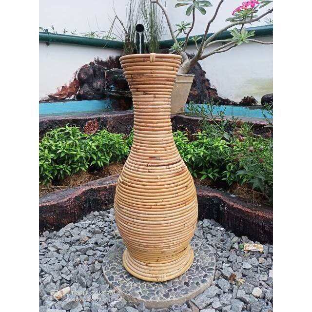 GUCI ROTAN VAS ROTAN FINISHING MENGKILAP Lazada Indonesia