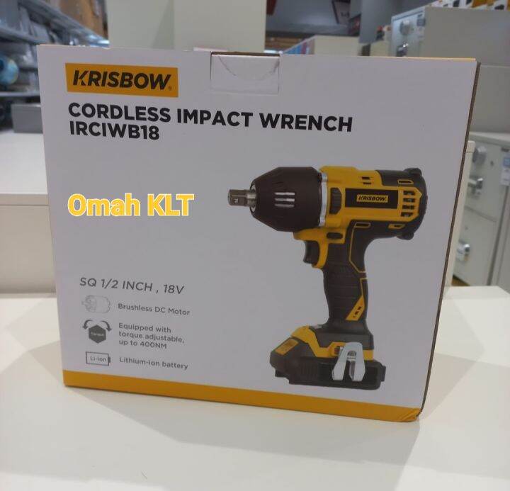 KRISBOW CORDLESS IMPACT WRENCH HEAVY DUTY 400NM ORIGINAL Lazada Indonesia