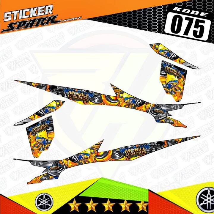 Decal Sticker Striping Variasi Animasi Jupiter Z Burhan