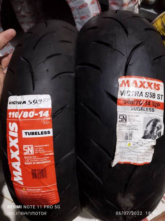 Ban Set Maxxis Victra Yamaha Aerox Tubles Lazada Indonesia