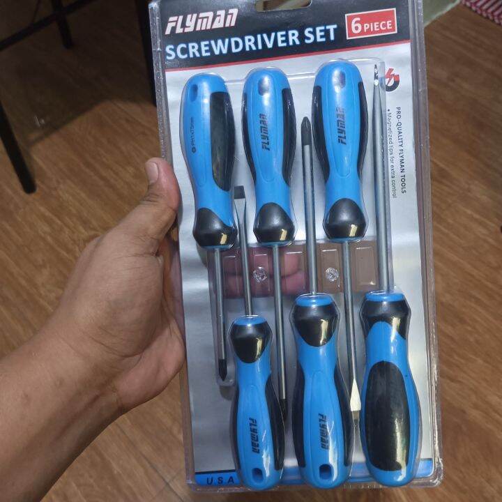 Flyman 6 In1 Screw Driver Philip And Flat Original Usa Made Lazada PH