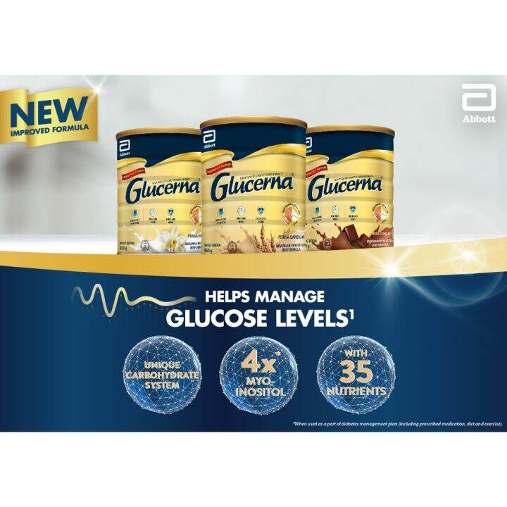 Glucerna Vanilla Wheat Chocolate G Diabetes Formula Lazada