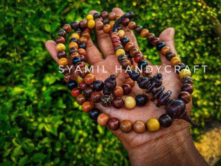 Tasbih Kombinasi 18 Jenis Kayu Langka Dim 8mm Lazada Indonesia