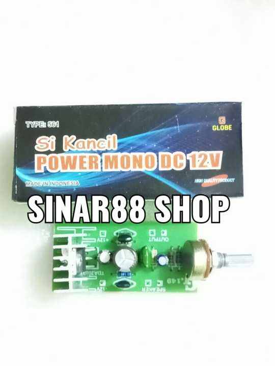 Kit Mini Power Amplifier Mono Tda V Volt Tda Sikancil Si