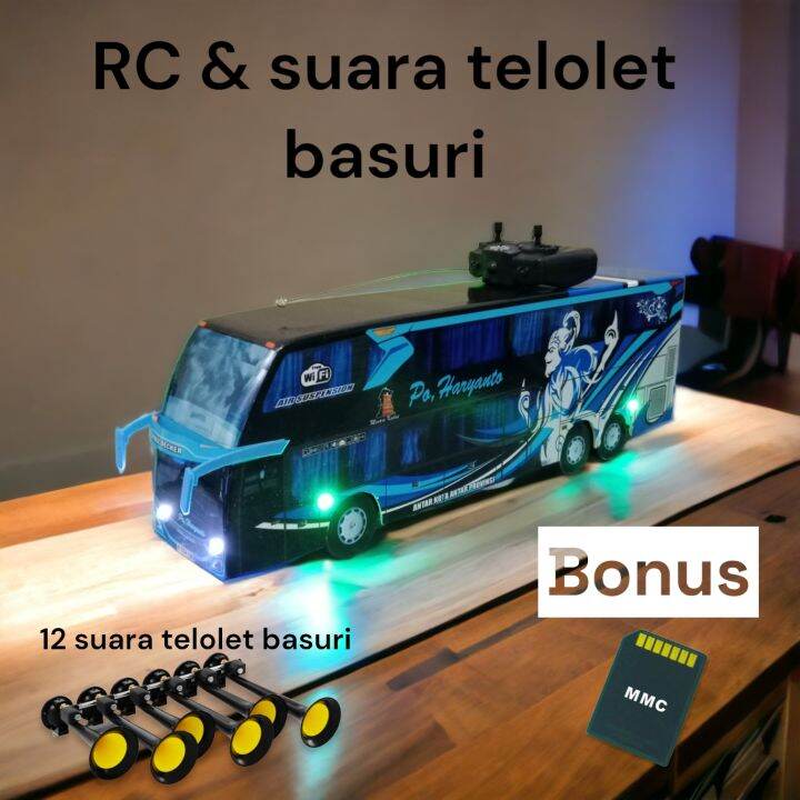 Miniatur Bus Haryanto Remot Control Telolet Basuri Lazada Indonesia