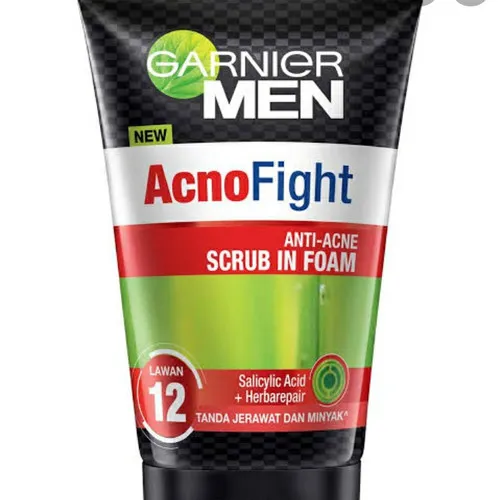 Garnier Men Acno Fight Anti Acne Scrub In Foam Lazada Indonesia