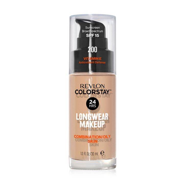 Revlon ColorStay Longwear Makeup 200 Nude 30 ml เรฟลอน คลเลอรสเตย