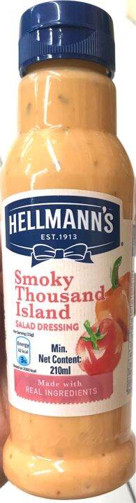 Hellmanns Smoky Thousand Island Salad Dressing 210mL Lazada PH