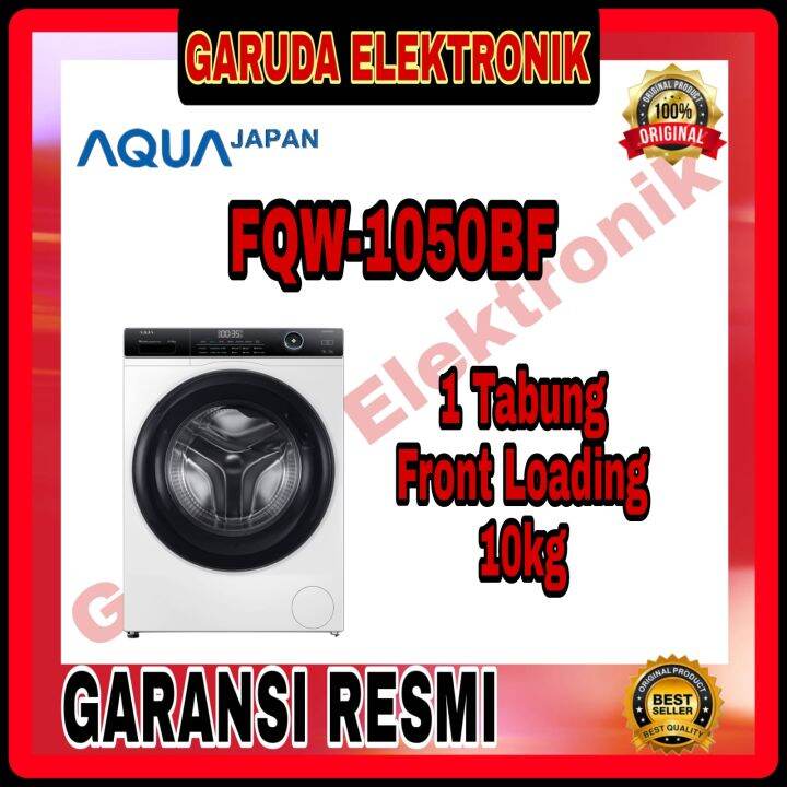 Mesin Cuci Aqua Japan Front Loading Tabung Kg Fqw Bf Lazada