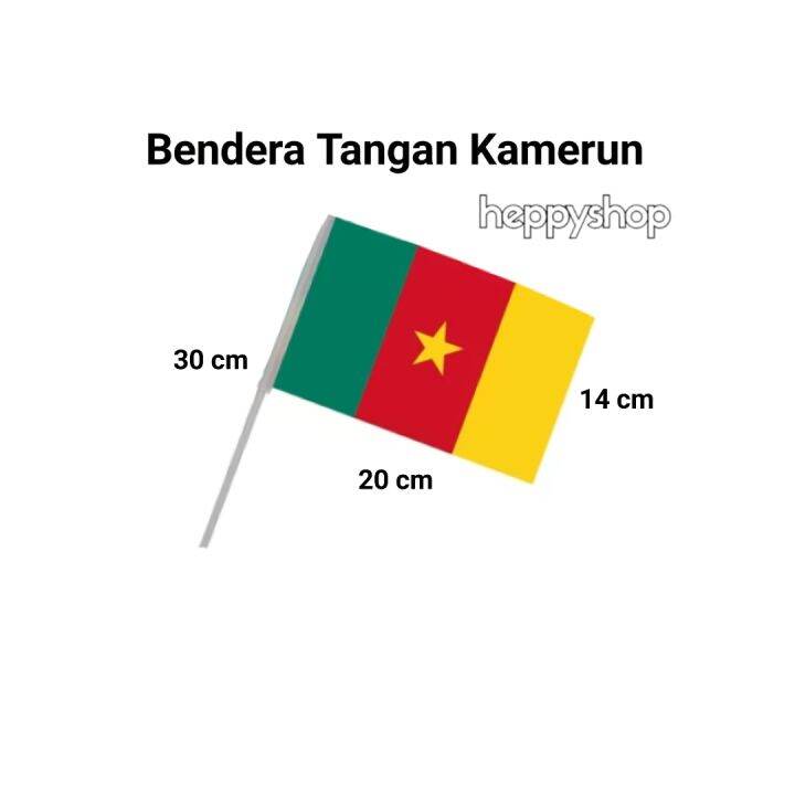 Bendera Tangan Stik Pawai Negara Kamerun Cameroon Lazada Indonesia