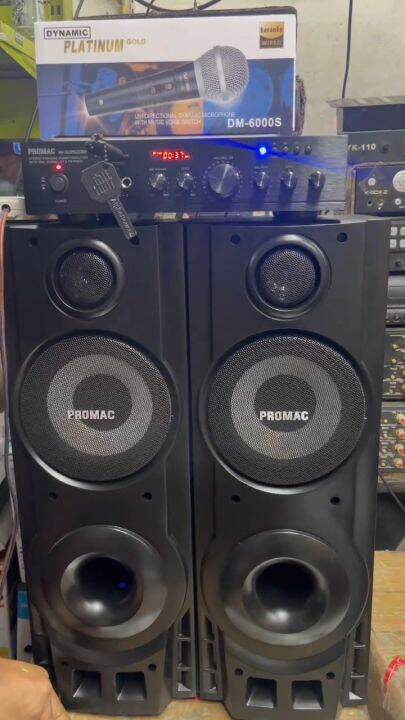 Promac Bundle Set Spk Speaker With Av Su Bf Amplifier Watts