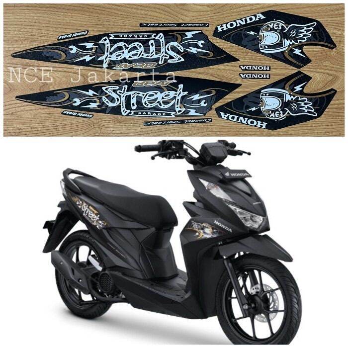 Stiker Striping Motor Beat Street Hitam Lazada Indonesia