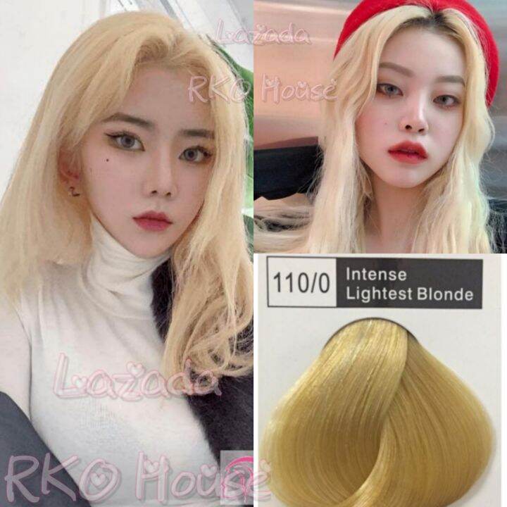 Intense Lightest Blonde Saloon Professional Hair Color Dye Cream Hair