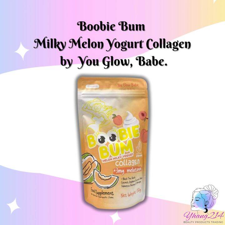 Boobie Bum Milky Melon Yogurt Collagen Drink By You Glow Babe Lazada Ph