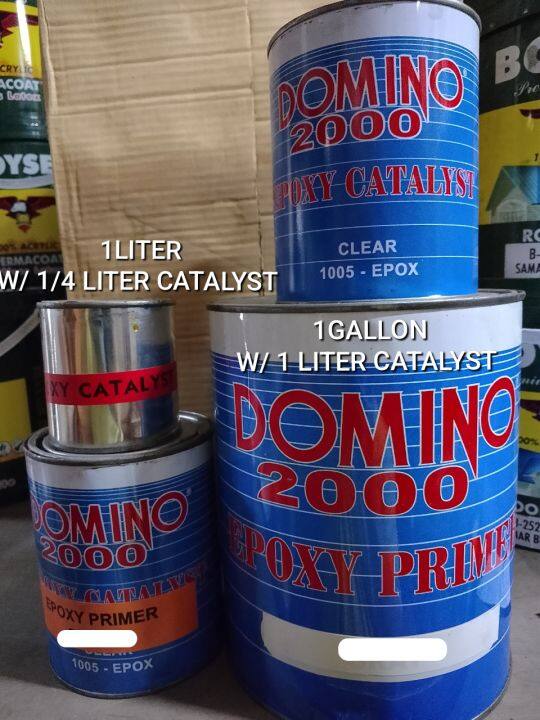 Domino Epoxy Primer With Catalyst Liter Gallon Pang Primer Sa Bakal