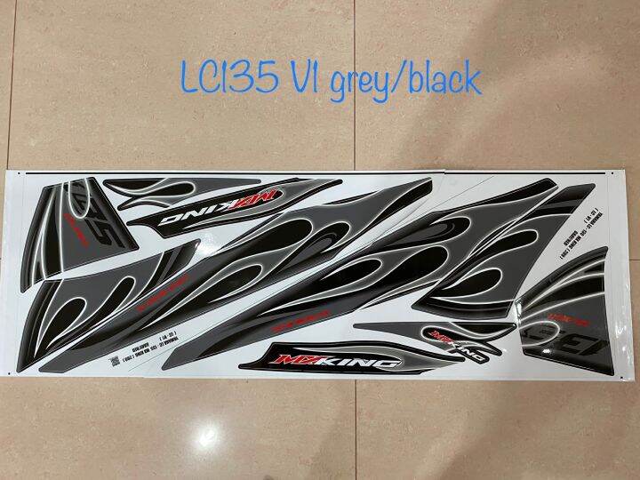 Yamaha Lc Lc V Body Sticker Mx King Api Edisi Lazada