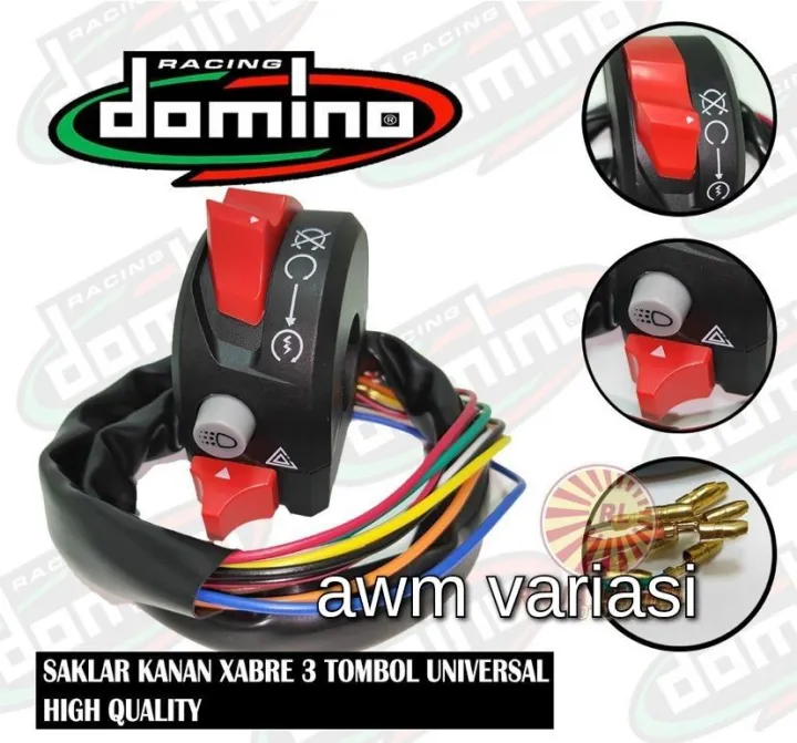 SAKLAR HOLDER SWITCH DOMINO KANAN MODEL DUCATI XABRE ON OFF ENGINE