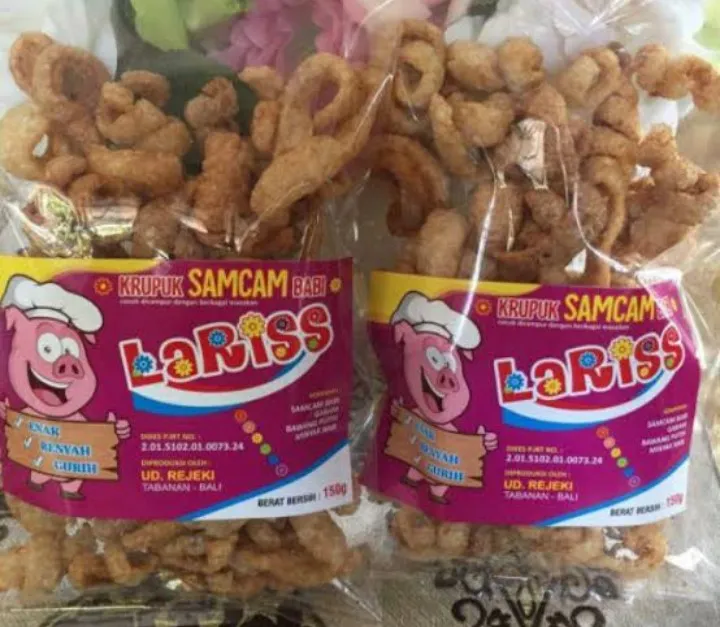 Krupuk Samcan Babi Lariss Khas Bali Gr Lazada Indonesia