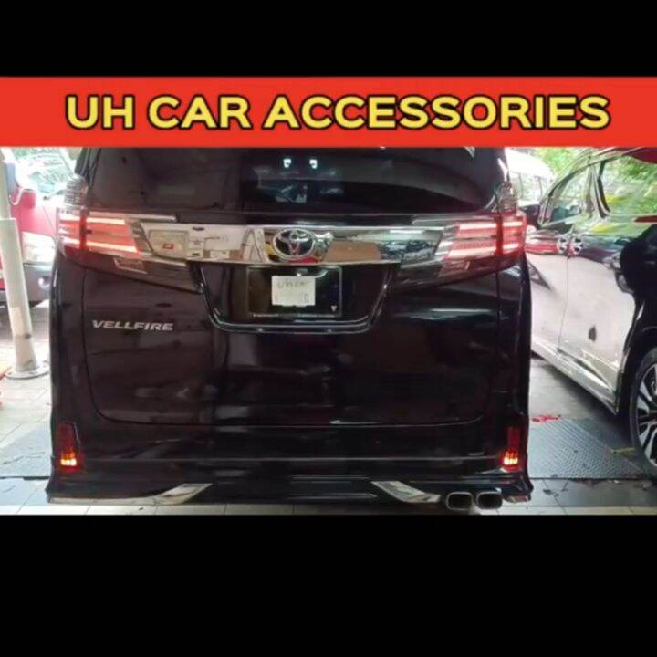 TOYOTA VELLFIRE ALPHARD AGH30 2015 2023 REAR BUMPER LED REFLECTOR LIGHT