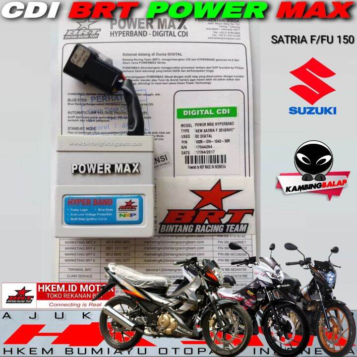 CDI SATRIA FU 150 ECU BRT POWERMAX SUZUKI F150 AHO NON AHO BARONG