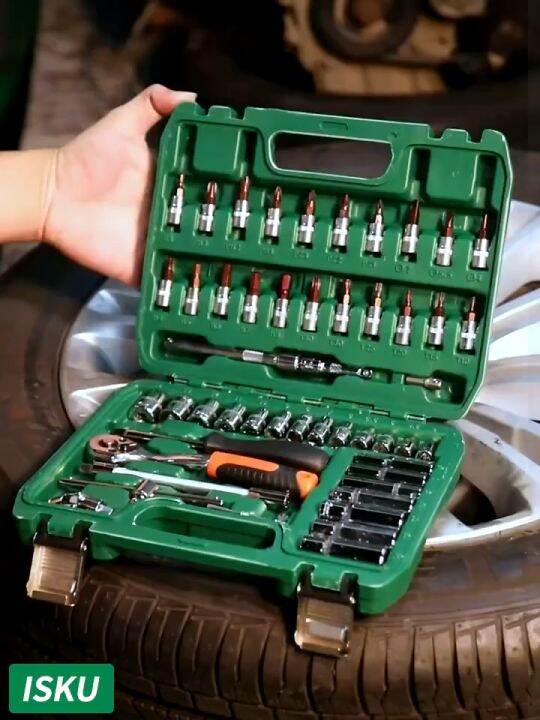 Isku Kunci Shock Set Lengkap Pcs Tool Kit Set Serbaguna Full Lengkap