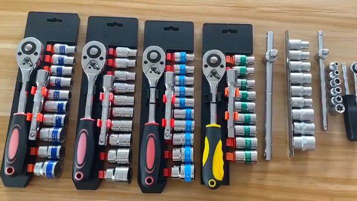 Socket Set Car Repair Tool Ratchet Torque Wrench Combo Tools Kit Auto