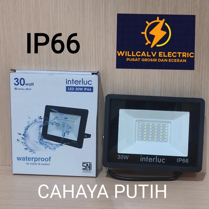 Interluc Lampu Sorot Led W Watt Ip Cahaya Putih Lazada Indonesia