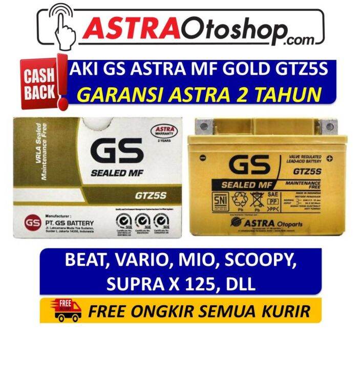 Aki Gs Astra Mf Gold Gtz S Gtz S Untuk Motor Honda Vario Honda Beat